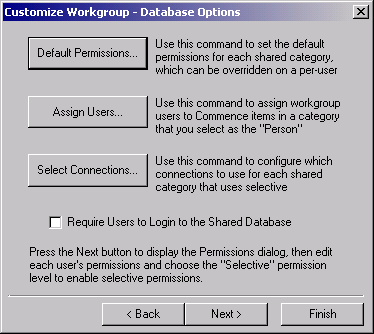 Database Options