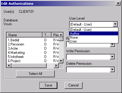 Edit Authorization